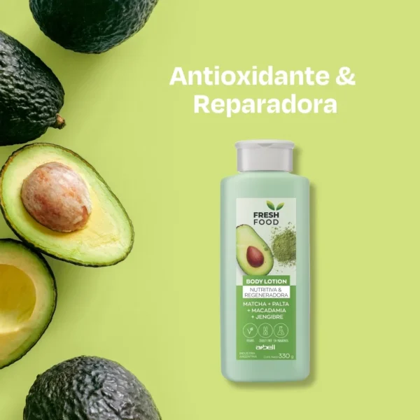 Fresh Food Body Lotion Palta, Macadamia Y Matcha 330 g - Imagen 4