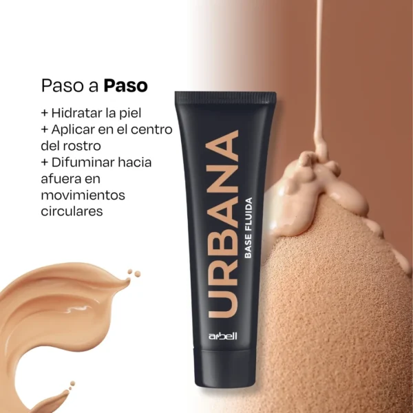 Urbana Base Fluída Tono Claro 30 Ml - Imagen 4