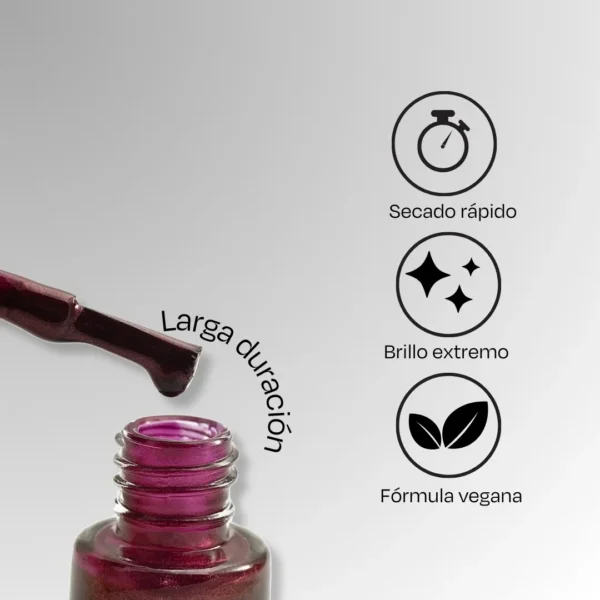 Urbana Esmalte Morado Cremoso 6 Ml - Imagen 3