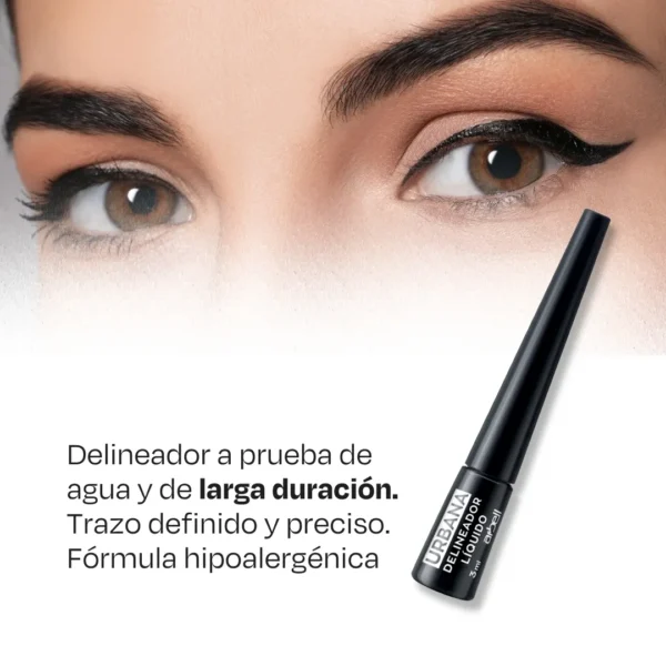 Urbana Delineador Líquido Negro 3 Ml - Imagen 2