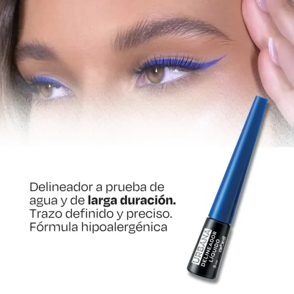 Urbana Delineador Líquido Azul 3 Ml - Imagen 2