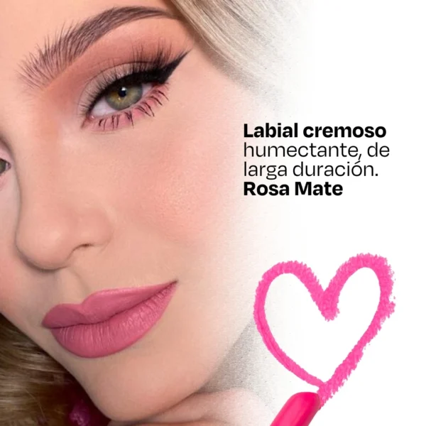Urbana Labial Rosa Mate 3 Gr - Imagen 2