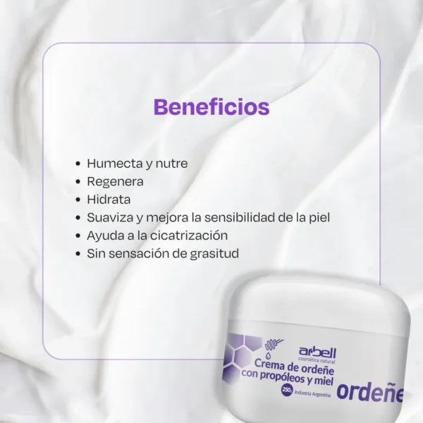 Ordeñe Crema Corporal De Ordeñe Con Propóleos 250 Gr - Imagen 2