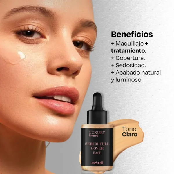 Luxury Serum Full Cover Base Tono Natural 30 Ml - Imagen 3