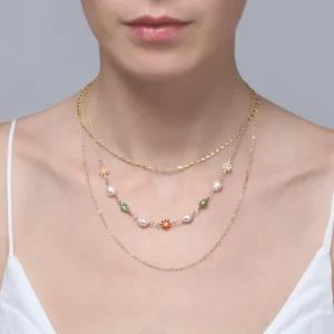 Set de 3 Collares Flowers