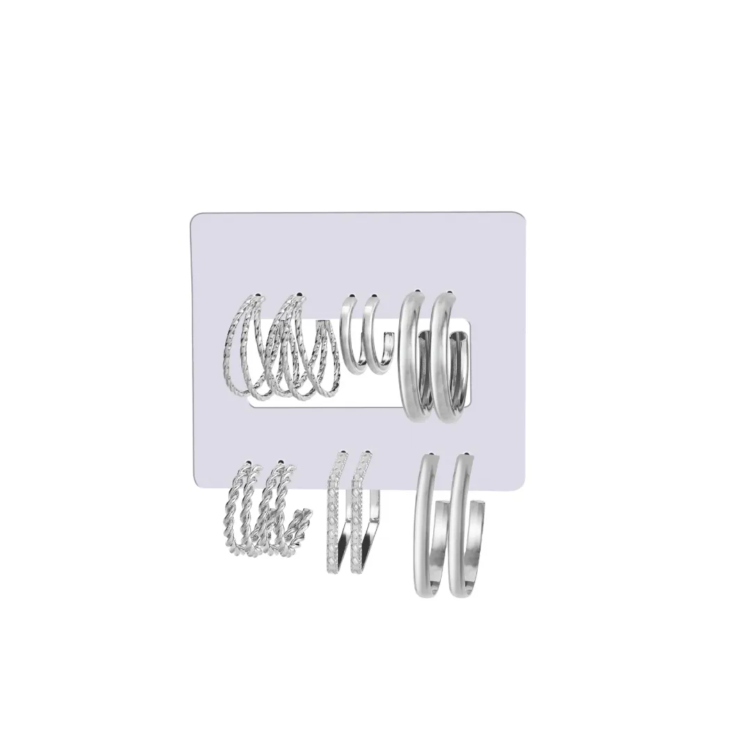 Set Aros x 6 Silver