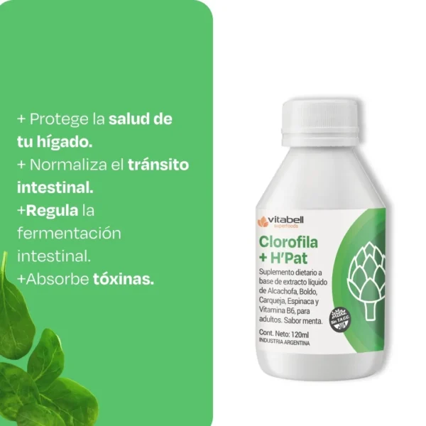 Superfoods Clorofila + H´Pat Bebible 120 Ml - Imagen 3