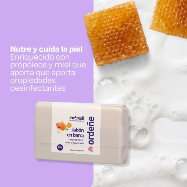Ordeñe Jabón En Barra Con Propóleos Y Miel 100 Gr - Imagen 3