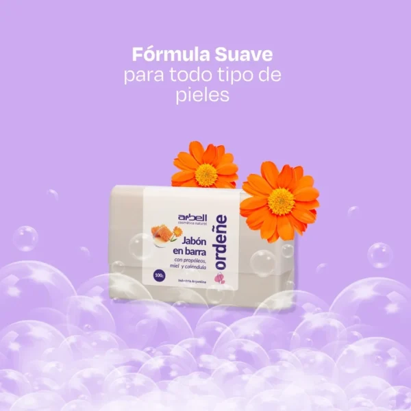 Ordeñe Jabón En Barra Con Propóleos Y Miel 100 Gr - Imagen 4