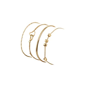 Set de 4 Pulseras Chic Gold
