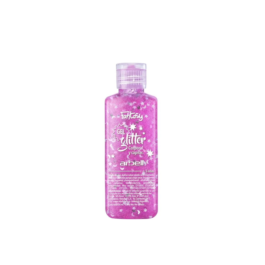 Gel Glitter Corporal y capilar 60 ml