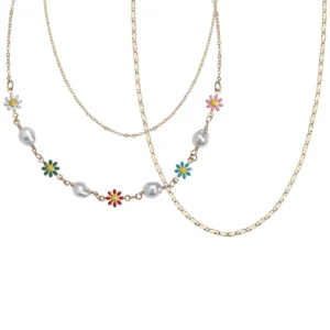 Set de 3 collares Flowers