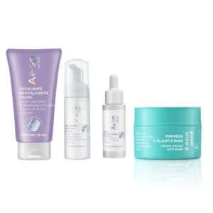 PROMO AEON ANTIEDAD +50 Exfoliante+Espuma+Crema +Serum